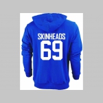 Skinhead 69 hrubá mikina na zips s kapucou stiahnuteľnou šnúrkami